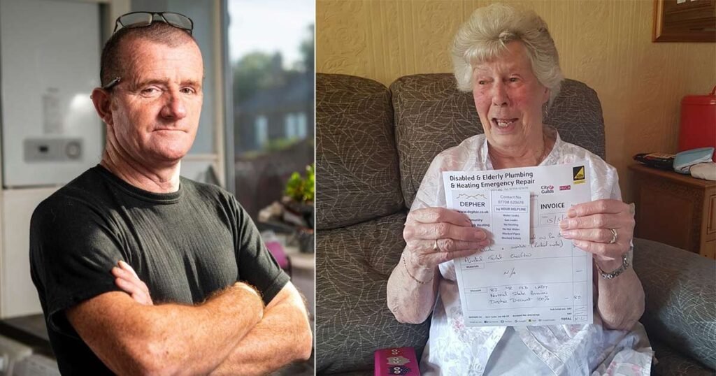 Hero Plumber Fixed Boiler of a 91-Year-Old Terminally ill Woman and Billed Her £0; She's Only 1 of 10,000 He Helped